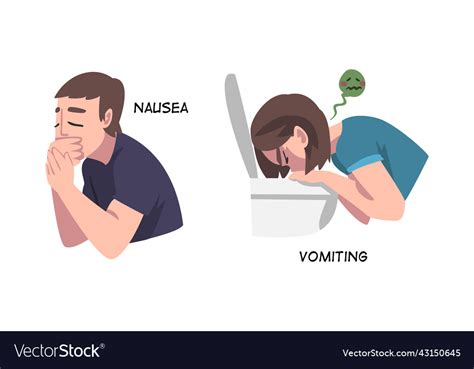 Nausea and vomiting .